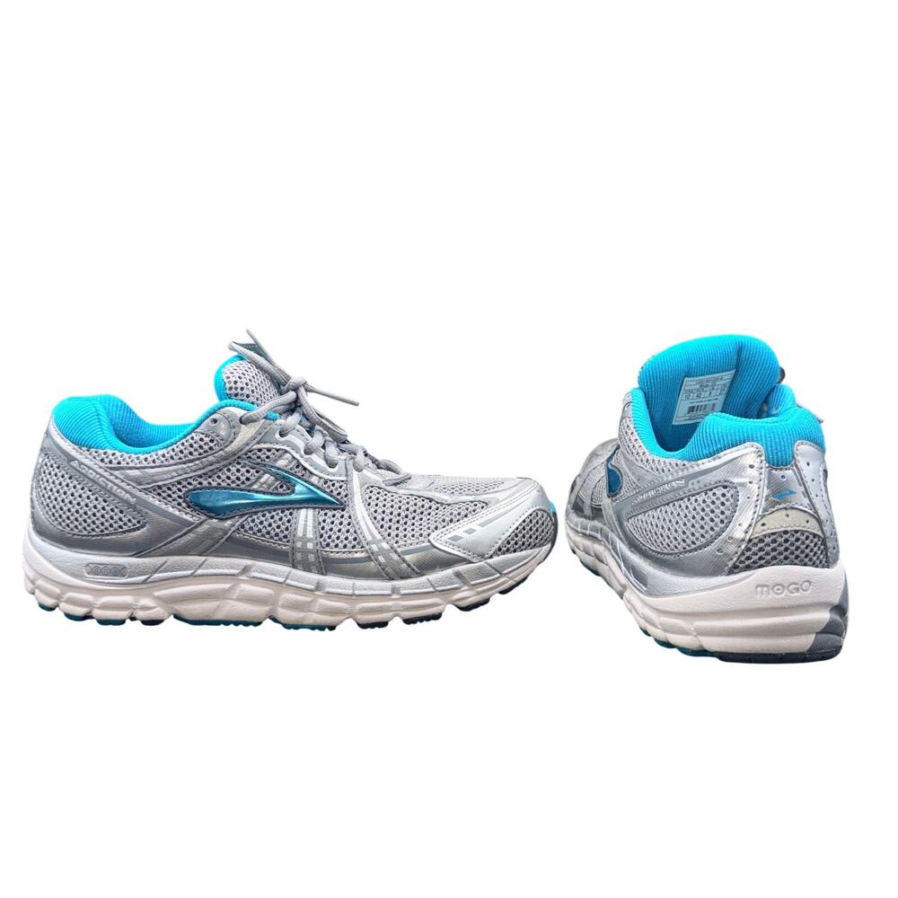 Brooks Addiction Walker Running Shoes Gray Blue Wide D Women’s Size 10